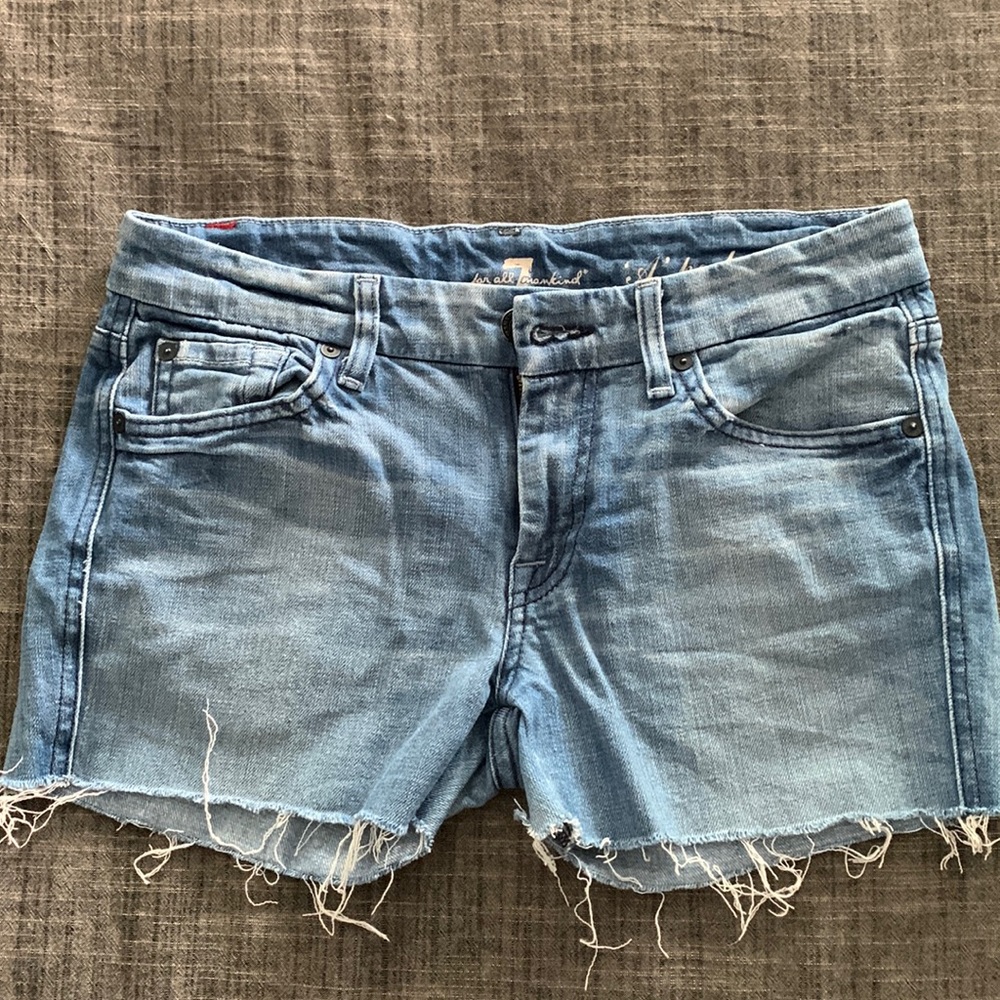 7 for all mankind A pocket cut off jean shorts